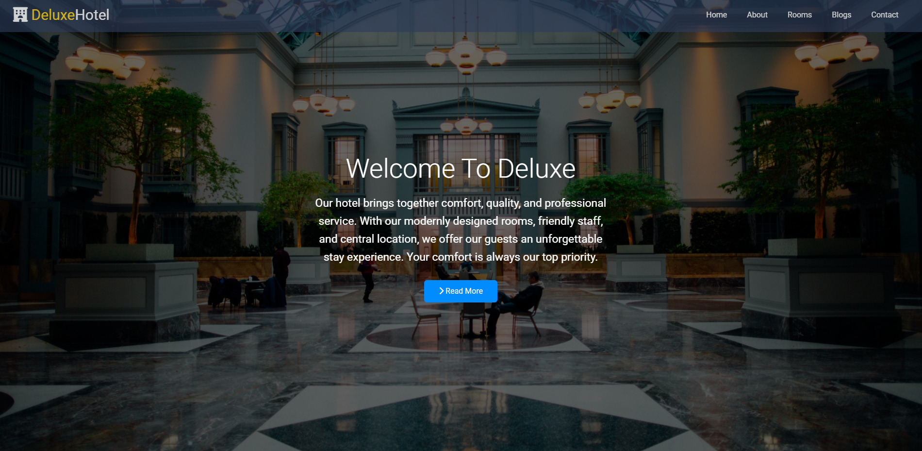 DeluxeHotel — Otel Veb Saytı